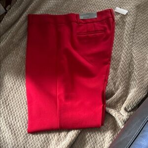 Talbots Red High-Waist Ankle Pants